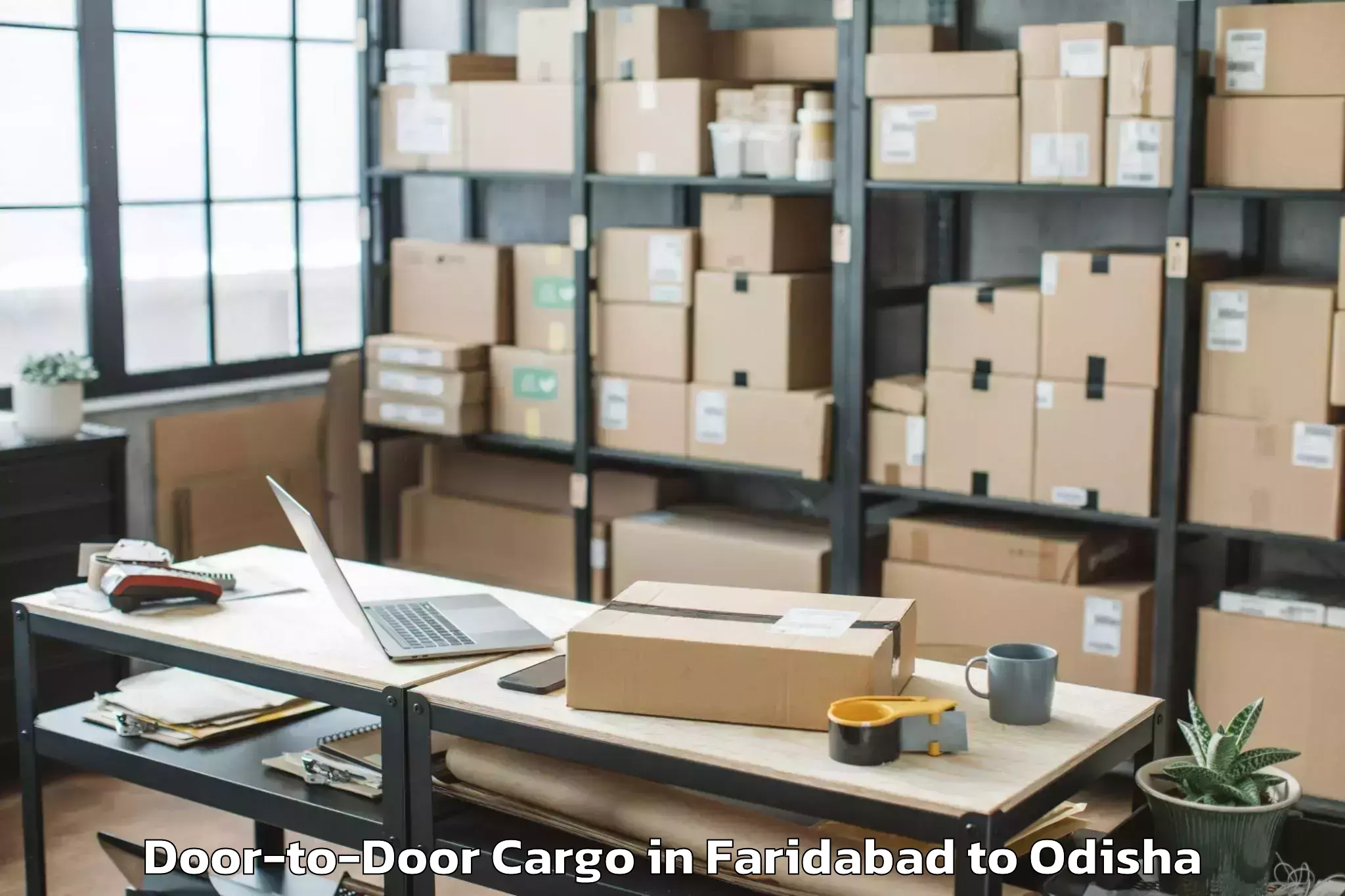 Top Faridabad to Mahanga Door To Door Cargo Available